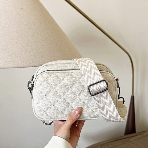 Quilted Crossbody Bag - Ivory