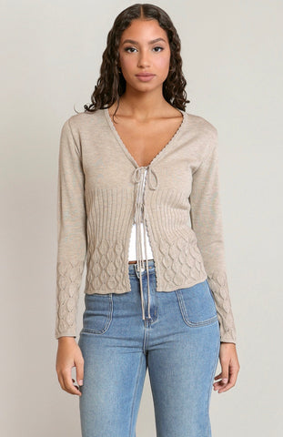DEX Front Tie Cardigan