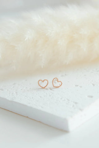 Bitty Heart Studs