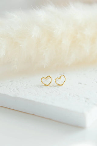 Bitty Heart Studs