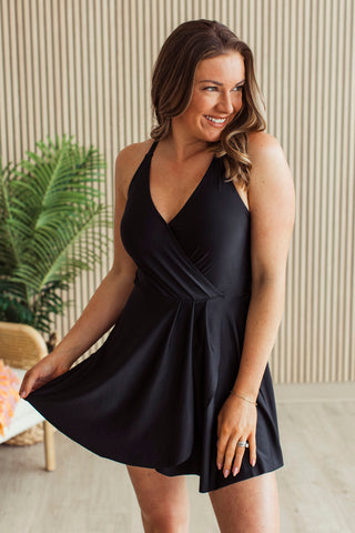 Shimmering Waters Swim Dress