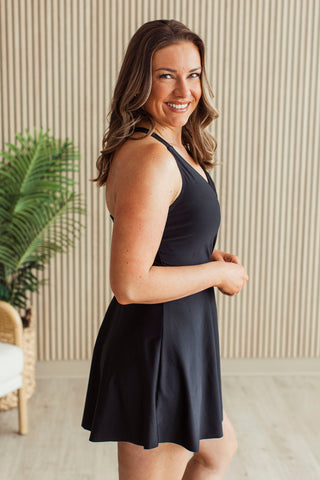 Shimmering Waters Swim Dress