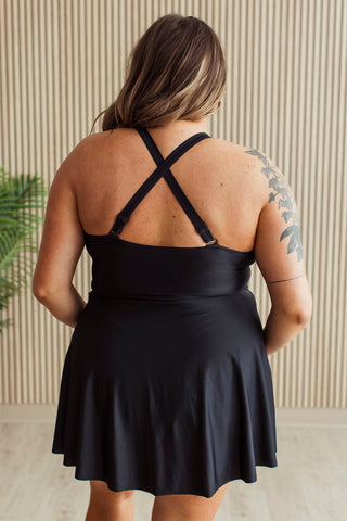 Shimmering Waters Swim Dress