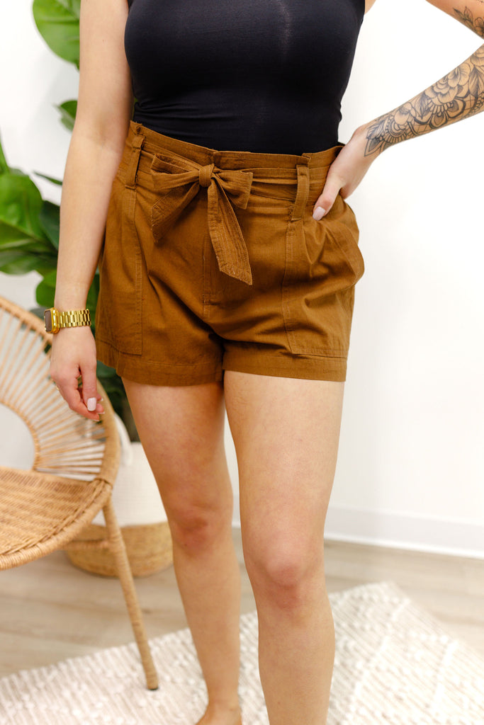 Brown Paper Bag Shorts