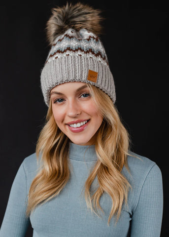 Solstice Knit Toque - Grey