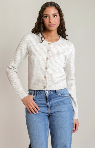 DEX Bow Button Cardi