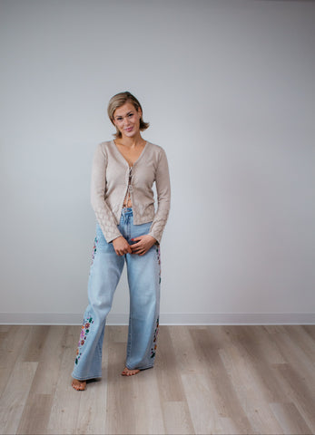 DEX Front Tie Cardigan