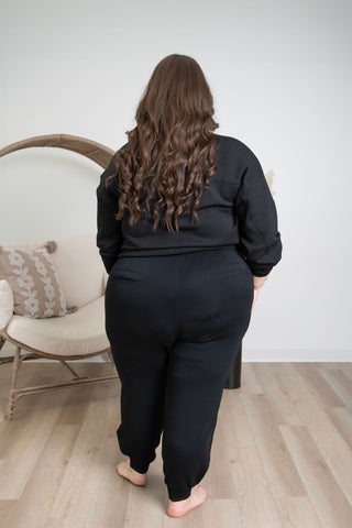 Butter Luxe Crewneck - Black