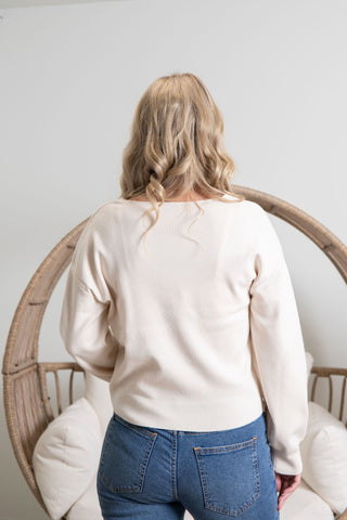 { DEX } Pearl Knit Sweater