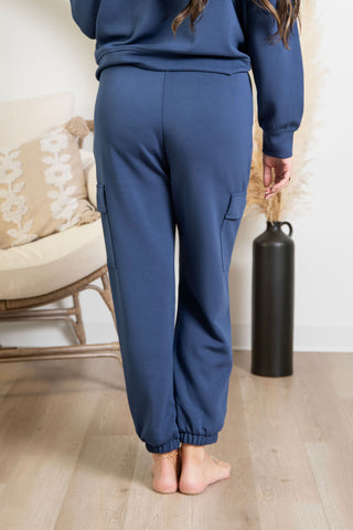Butter Luxe Cargos - Navy