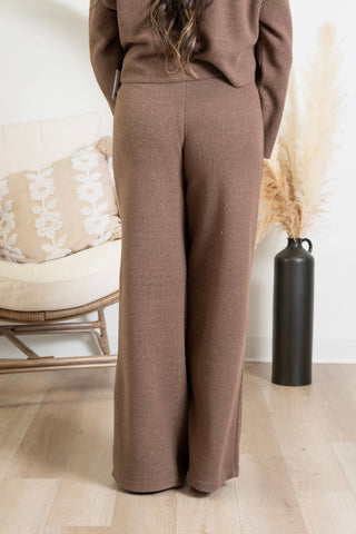 { Room 34 } Ribbed Lounge Pants - Taupe