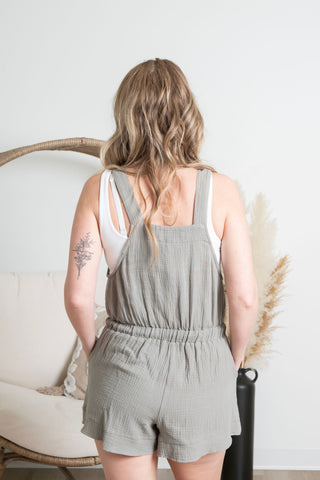 Jenny Muslin Romper - Sage