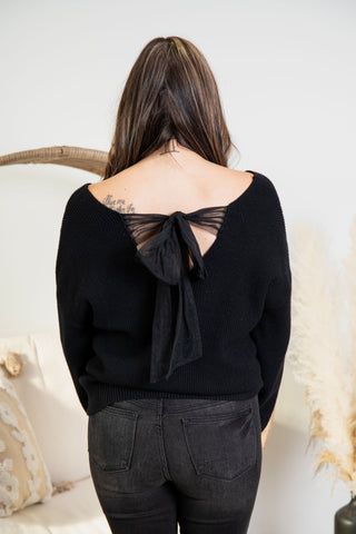 Sweetly Does It Sweater - Black