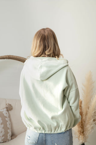 Daphne HalfZip Sweater - Spring Mint