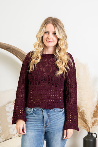 { DEX } Wavy Hem Sweater