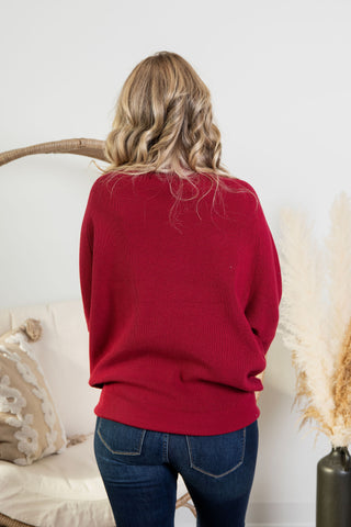 Kalli Ottoman Sweater - Cranberry