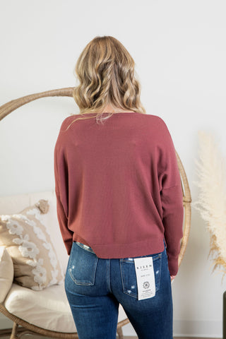 Sarah Softie Sweater - Brick