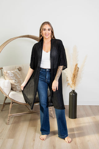 Picturesque Moments Duster - Black