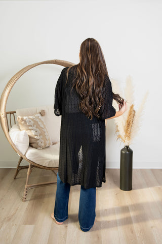 Picturesque Moments Duster - Black