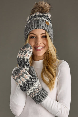Glacier Knit Mittens - Grey *NEW*
