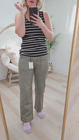 { Room 34 } Washed Olive Pants