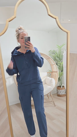 Butter Luxe Quarter Zip - Heather Grey