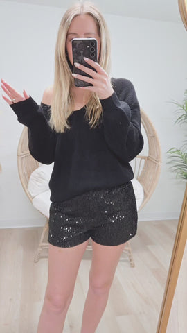 Sweetly Does It Sweater - Black