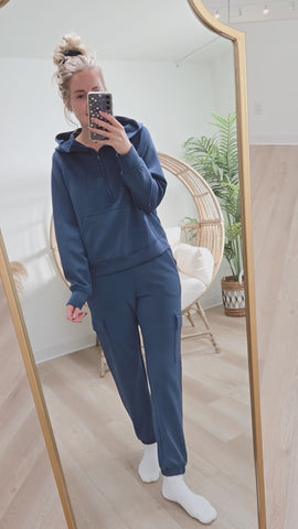 Butter Luxe Quarter Zip - Heather Grey