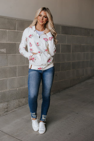 *Ampersand Ave* Garden Bloom HalfZip