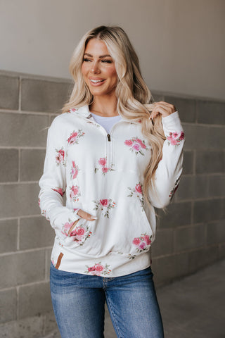 *Ampersand Ave* Garden Bloom HalfZip