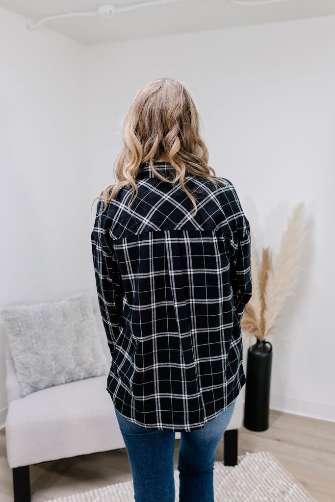 All in Plaid Flannel Top